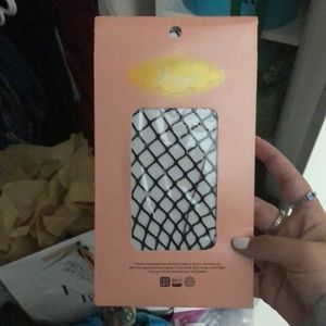 Black fishnet stalkings